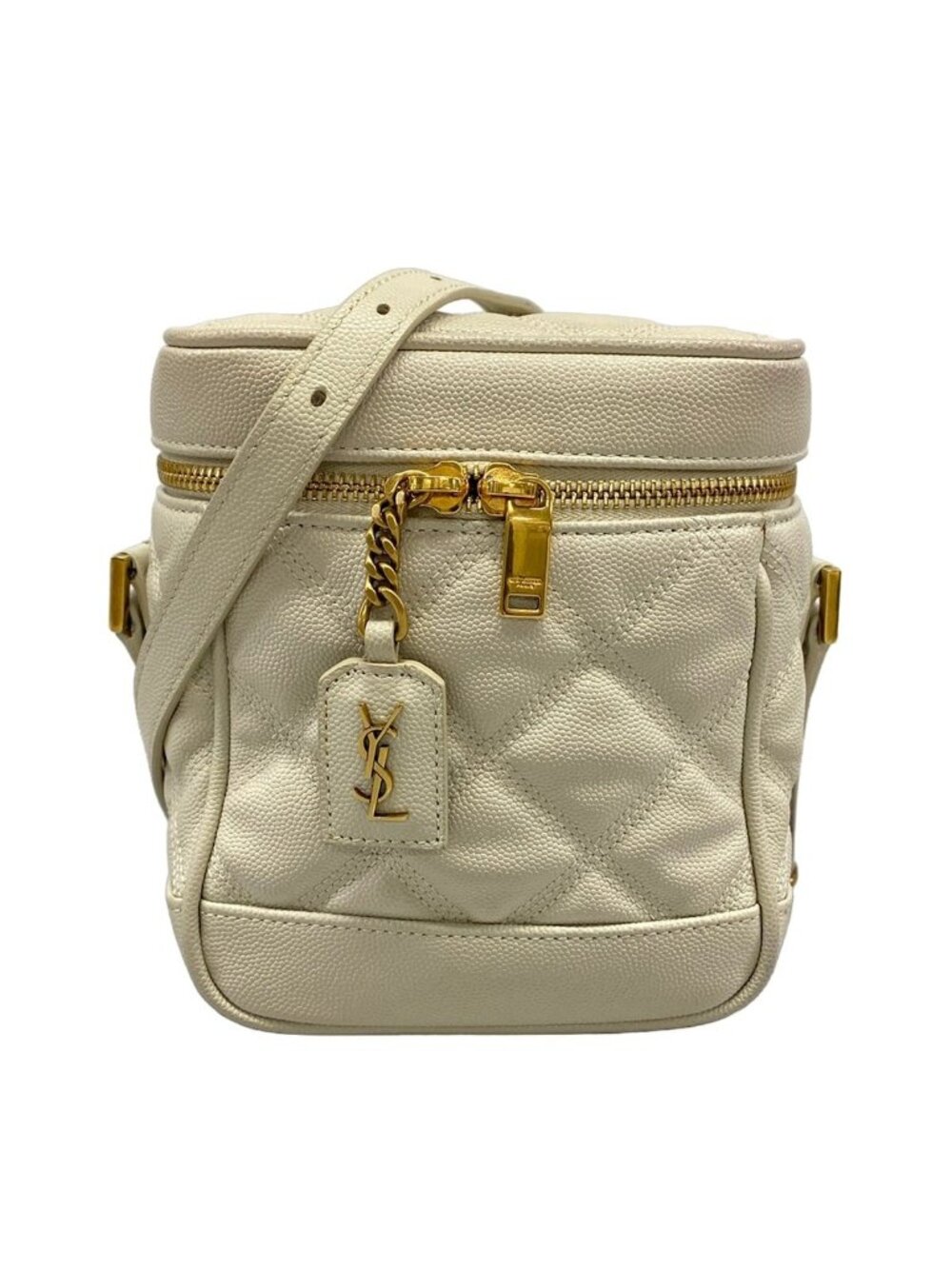 Saint Laurent Paris Shoulder Bag White Leather